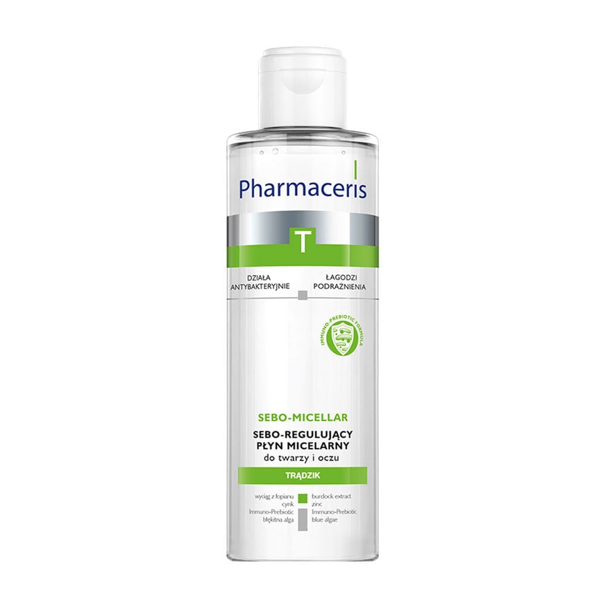 Міцелярна очищувальна рідина для обличчя Pharmaceris T Sebo-Micellar Solution Cleansing Make-Up Removal, 200 мл